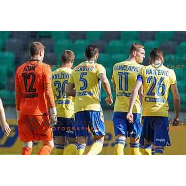 Nardin Mulahusejnovic in action during Prva Liga Telekom Slovenije 2020-2021 football match between Olimpija and Koper in SRC Stozice, Ljubljana, Slovenia on April 21, 2021