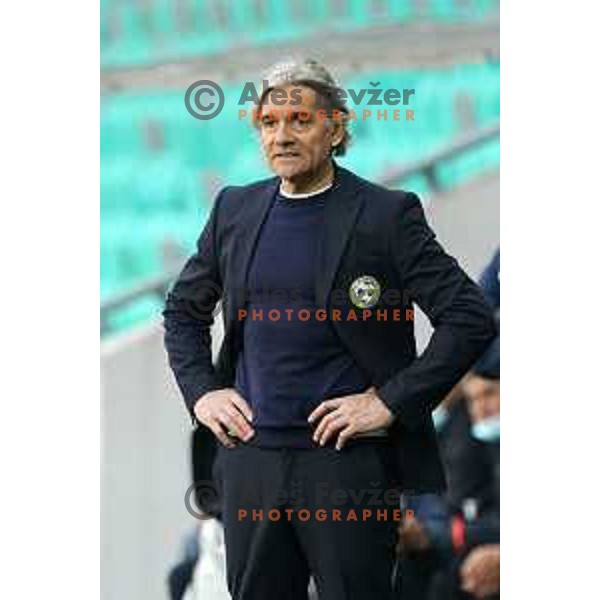 Head coach Rodolfo Vanoli during Prva Liga Telekom Slovenije 2020-2021 football match between Olimpija and Koper in SRC Stozice, Ljubljana, Slovenia on April 21, 2021