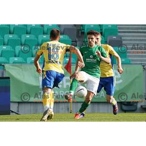 Radivoj Bosic in action during Prva Liga Telekom Slovenije 2020-2021 football match between Olimpija and Koper in SRC Stozice, Ljubljana, Slovenia on April 21, 2021