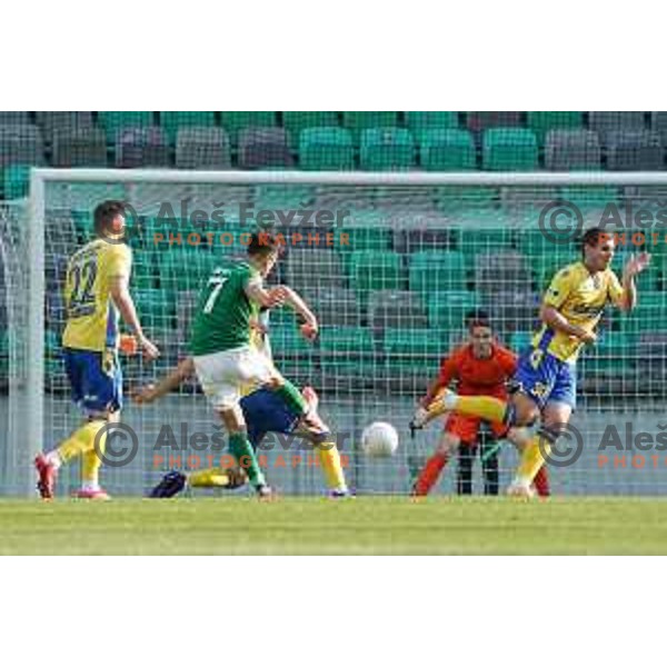 Radivoj Bosic in action during Prva Liga Telekom Slovenije 2020-2021 football match between Olimpija and Koper in SRC Stozice, Ljubljana, Slovenia on April 21, 2021