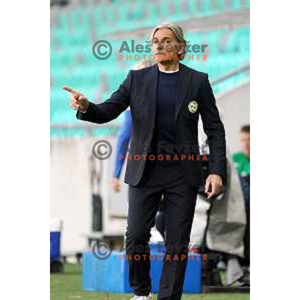 Head coach Rodolfo Vanoli during Prva Liga Telekom Slovenije 2020-2021 football match between Olimpija and Koper in SRC Stozice, Ljubljana, Slovenia on April 21, 2021