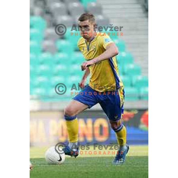 Nardin Mulahusejnovic in action during Prva Liga Telekom Slovenije 2020-2021 football match between Olimpija and Koper in SRC Stozice, Ljubljana, Slovenia on April 21, 2021