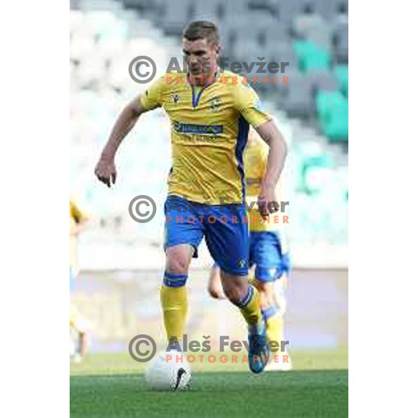 Nardin Mulahusejnovic in action during Prva Liga Telekom Slovenije 2020-2021 football match between Olimpija and Koper in SRC Stozice, Ljubljana, Slovenia on April 21, 2021