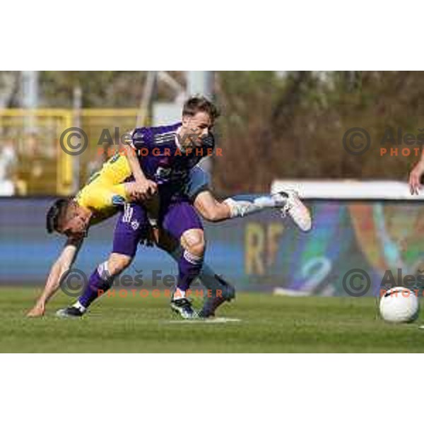 in action during Prva Liga Telekom Slovenije 2020-2021 football match between Bravo and Maribor in Ljubljana, Slovenia on April 24, 2021