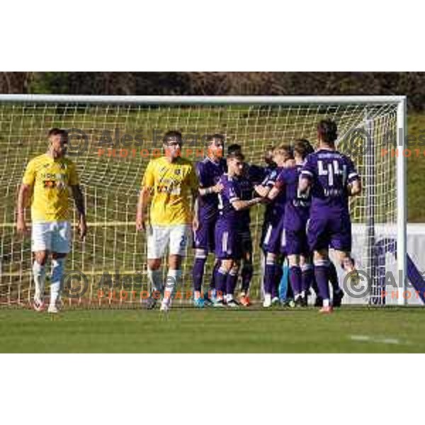 in action during Prva Liga Telekom Slovenije 2020-2021 football match between Bravo and Maribor in Ljubljana, Slovenia on April 24, 2021