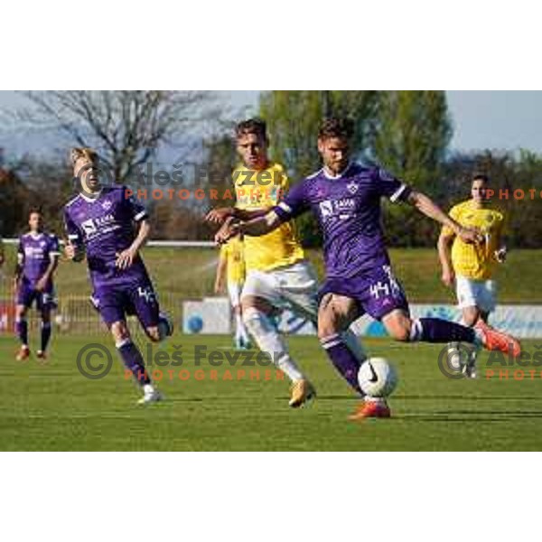 in action during Prva Liga Telekom Slovenije 2020-2021 football match between Bravo and Maribor in Ljubljana, Slovenia on April 24, 2021