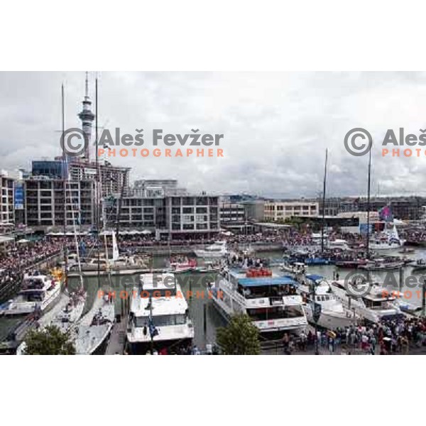 at America\'s Cup Final sailing match race between team New Zealand and team Alinghi in Auckland, New Zealand on March 2, 2003. Team Alinghi defeated Team New Zealand 5:0