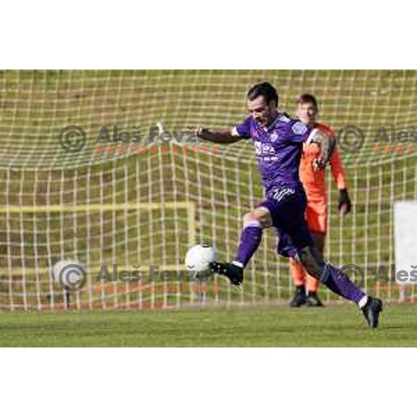 in action during Prva Liga Telekom Slovenije 2020-2021 football match between Bravo and Maribor in Ljubljana, Slovenia on April 24, 2021