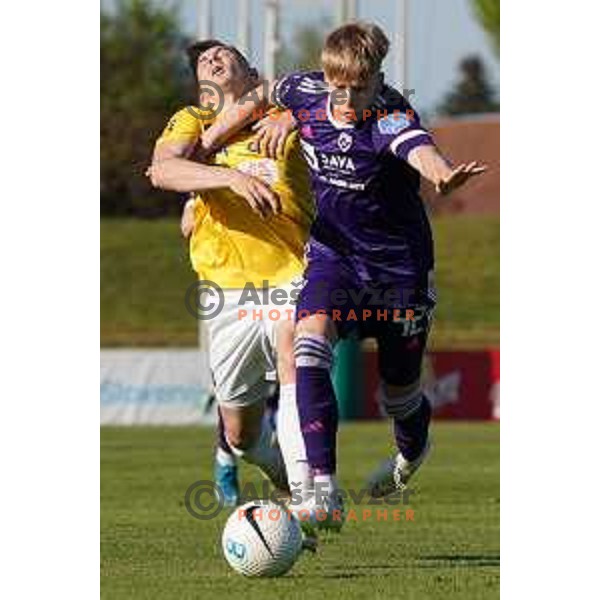 in action during Prva Liga Telekom Slovenije 2020-2021 football match between Bravo and Maribor in Ljubljana, Slovenia on April 24, 2021