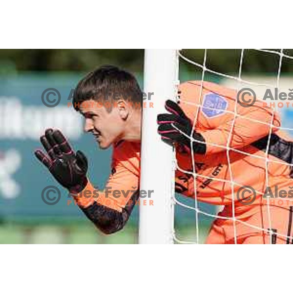 in action during Prva Liga Telekom Slovenije 2020-2021 football match between Bravo and Maribor in Ljubljana, Slovenia on April 24, 2021