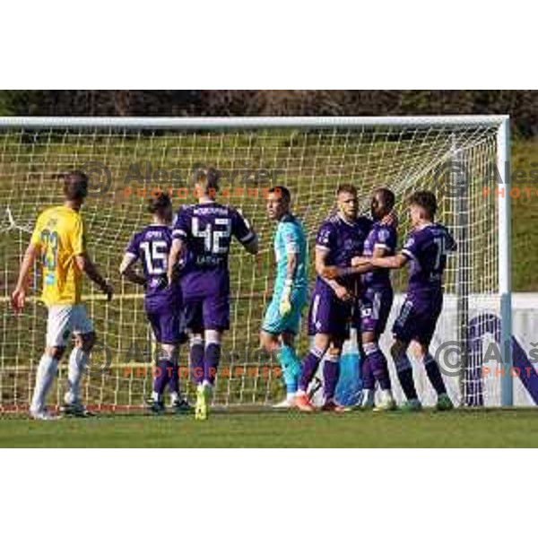 in action during Prva Liga Telekom Slovenije 2020-2021 football match between Bravo and Maribor in Ljubljana, Slovenia on April 24, 2021