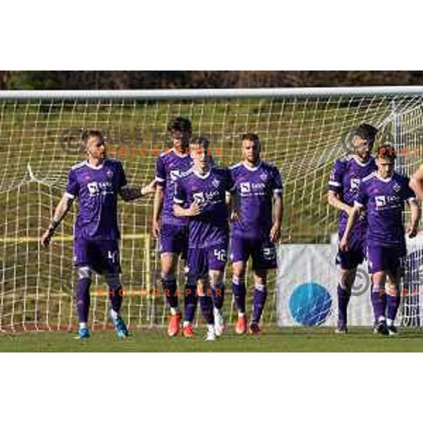 in action during Prva Liga Telekom Slovenije 2020-2021 football match between Bravo and Maribor in Ljubljana, Slovenia on April 24, 2021