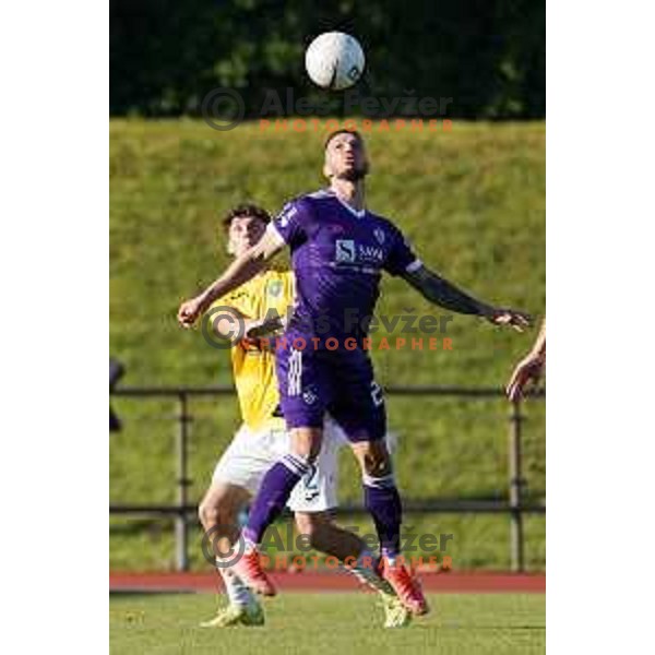 in action during Prva Liga Telekom Slovenije 2020-2021 football match between Bravo and Maribor in Ljubljana, Slovenia on April 24, 2021