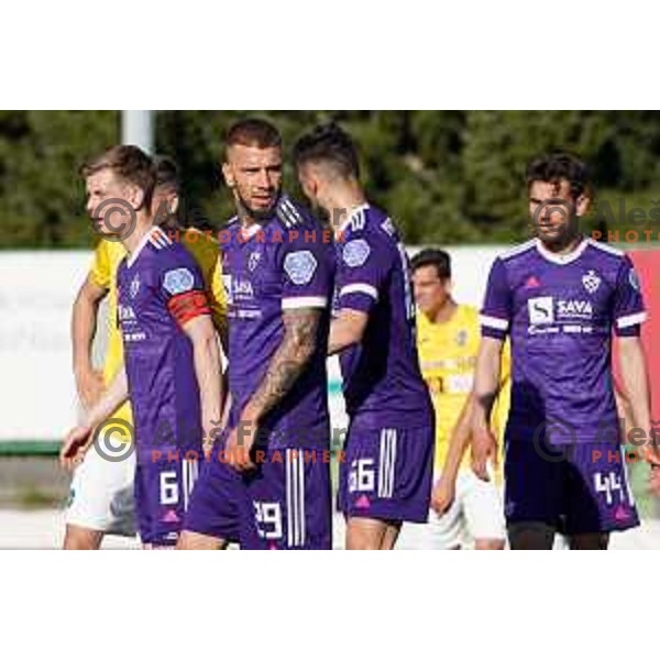 in action during Prva Liga Telekom Slovenije 2020-2021 football match between Bravo and Maribor in Ljubljana, Slovenia on April 24, 2021