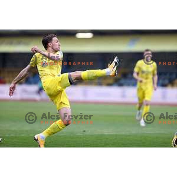 Matej Podlogar in action during Pivovarna Union Slovenian Cup football match between Domzale and Maribor in Domzale, Slovenia on April 27, 2021