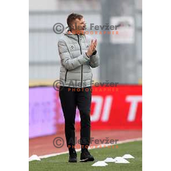 Simon Rozman, head coach of Maribor in action during Pivovarna Union Slovenian Cup football match between Domzale and Maribor in Domzale, Slovenia on April 27, 2021