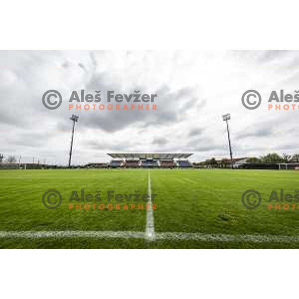 Lendava Sports park prior to Slovenian cup football match between Nafta 1903 and Olimpija Ljubljana in Lendava, Slovenia on April 28, 2021