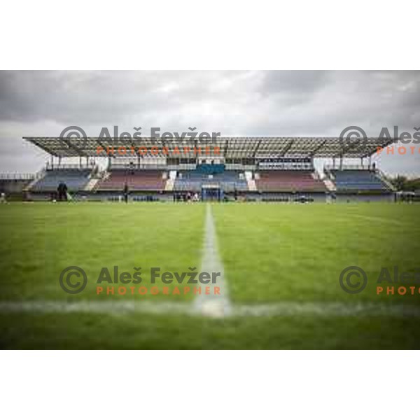 Lendava Sports park prior to Slovenian cup football match between Nafta 1903 and Olimpija Ljubljana in Lendava, Slovenia on April 28, 2021