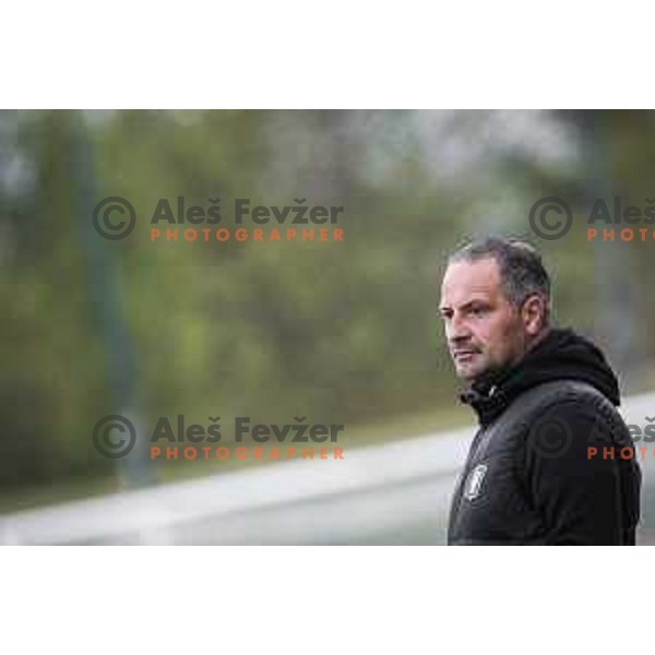 Head coach Goran Stankovic during Pivovarna Union Slovenian cup football match between Nafta 1903 and Olimpija Ljubljana in Lendava, Slovenia on April 28, 2021