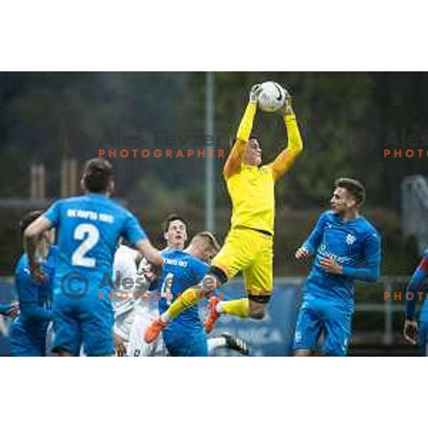 Florijan Raduha in action during Pivovarna Union Slovenian cup football match between Nafta 1903 and Olimpija Ljubljana in Lendava, Slovenia on April 28, 2021