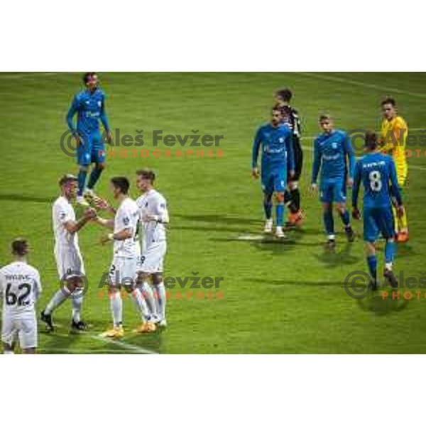 during Pivovarna Union Slovenian cup football match between Nafta 1903 and Olimpija Ljubljana in Lendava, Slovenia on April 28, 2021