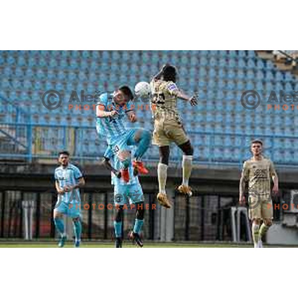 in action during Prva Liga Telekom Slovenije 2020-2021 football match between Gorica and Mura in Nova Gorica on April 30, 2021
