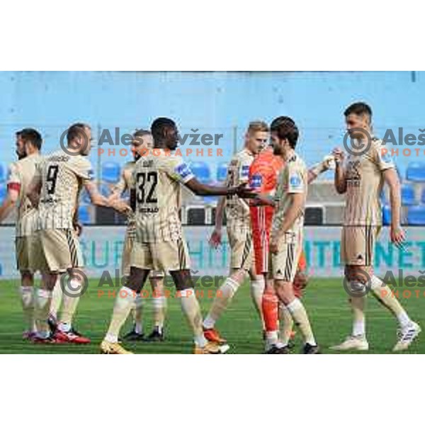 in action during Prva Liga Telekom Slovenije 2020-2021 football match between Gorica and Mura in Nova Gorica on April 30, 2021