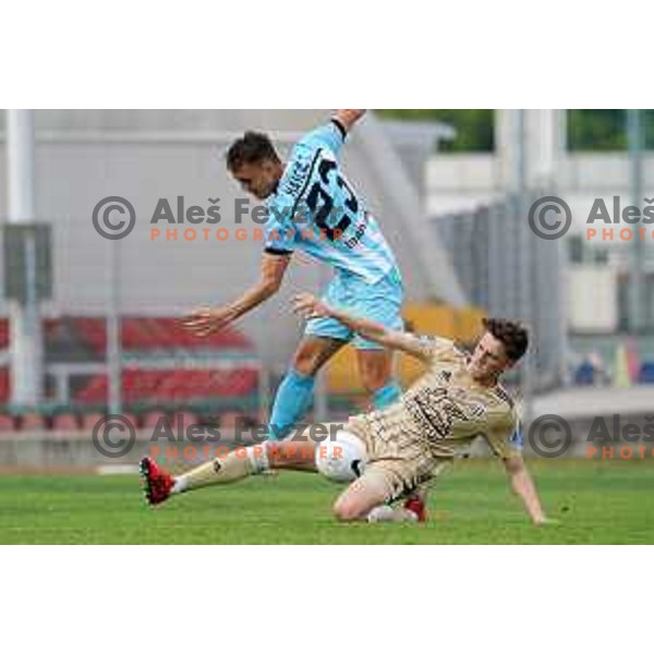 in action during Prva Liga Telekom Slovenije 2020-2021 football match between Gorica and Mura in Nova Gorica on April 30, 2021