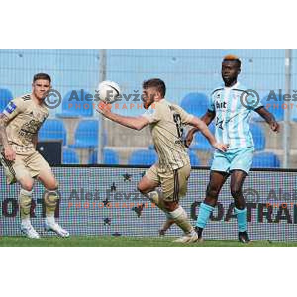 in action during Prva Liga Telekom Slovenije 2020-2021 football match between Gorica and Mura in Nova Gorica on April 30, 2021
