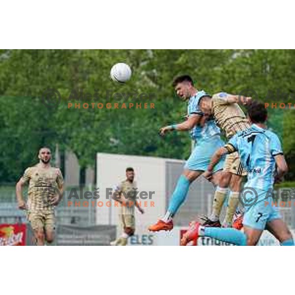 in action during Prva Liga Telekom Slovenije 2020-2021 football match between Gorica and Mura in Nova Gorica on April 30, 2021