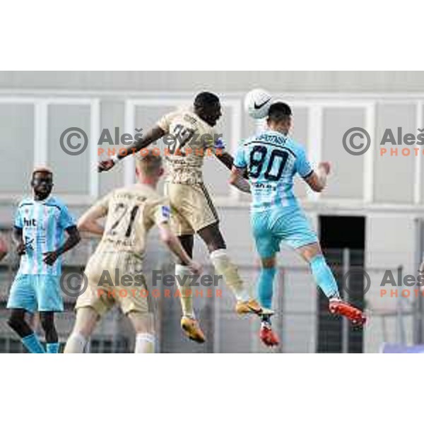 in action during Prva Liga Telekom Slovenije 2020-2021 football match between Gorica and Mura in Nova Gorica on April 30, 2021
