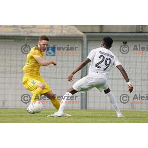 Tamar Svetlin in action during Prva Liga Telekom Slovenije 2020-2021 football match between Tabor CB 24 Sezana and Domzale in Sezana on May 1, 2021