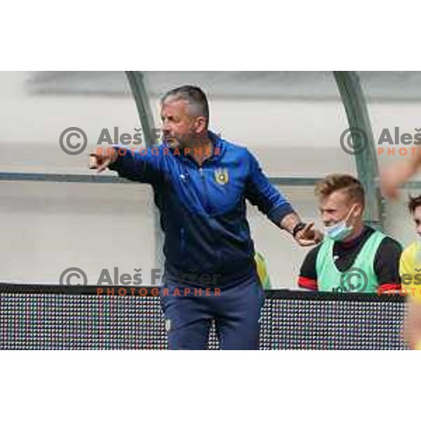 Head coach Dejan Djuranovic in action during Prva Liga Telekom Slovenije 2020-2021 football match between Tabor CB 24 Sezana and Domzale in Sezana on May 1, 2021