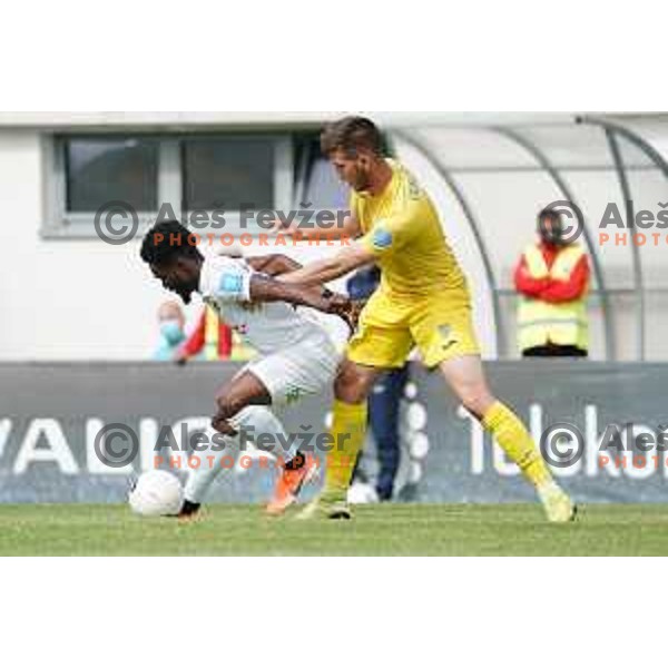 in action during Prva Liga Telekom Slovenije 2020-2021 football match between Tabor CB 24 Sezana and Domzale in Sezana on May 1, 2021