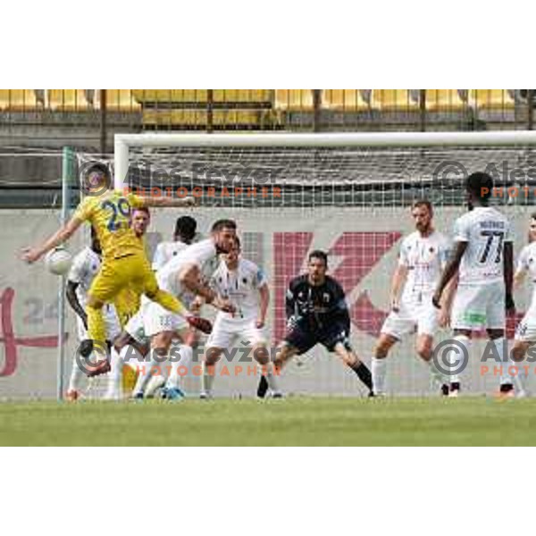 in action during Prva Liga Telekom Slovenije 2020-2021 football match between Tabor CB 24 Sezana and Domzale in Sezana on May 1, 2021