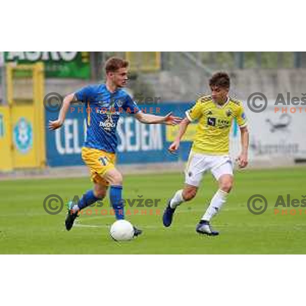 in action during Prva Liga Telekom Slovenije 2020-2021 football match between Celje and Maribor in Celje, on May 1, 2021