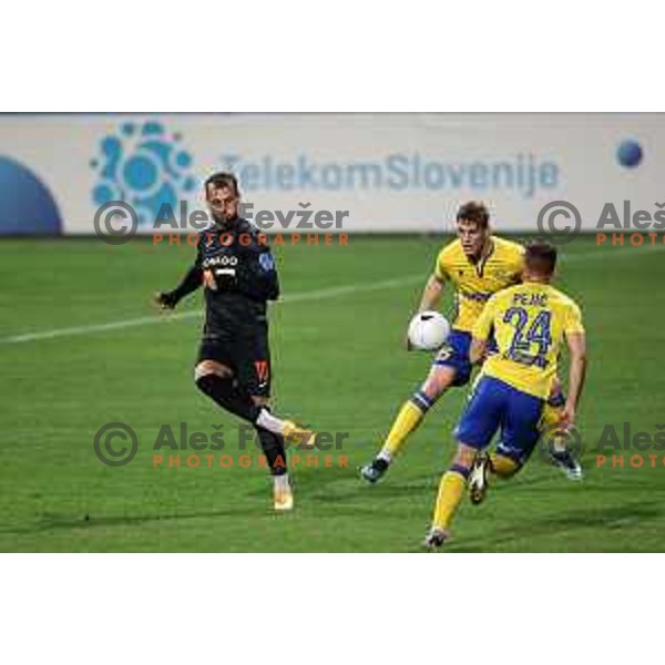 Mustafa Nukic in action during Prva Liga Telekom Slovenije 2020-2021 football match between Koper and Bravo in Koper, Slovenia on May 1, 2021