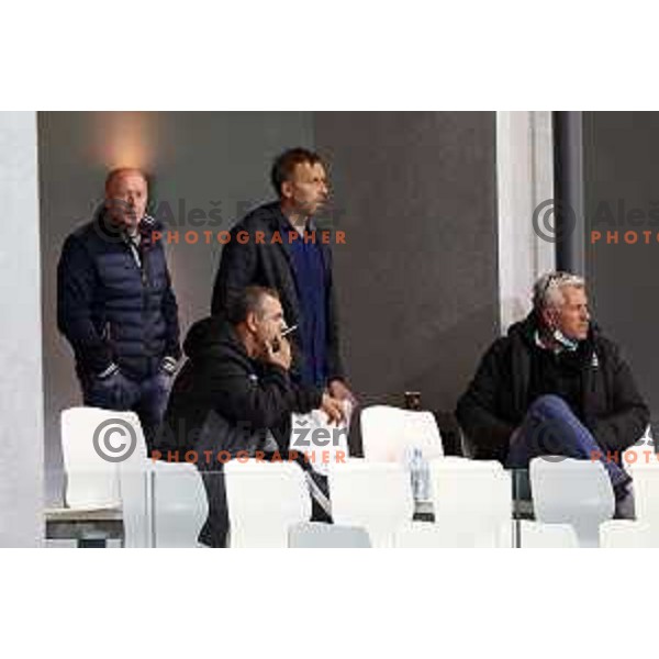 Mladen Rudonja, Vlado Badzim, Miran Srebrnic and Nedzad Okcic during Prva Liga Telekom Slovenije 2020-2021 football match between Koper and Bravo in Koper, Slovenia on May 1, 2021