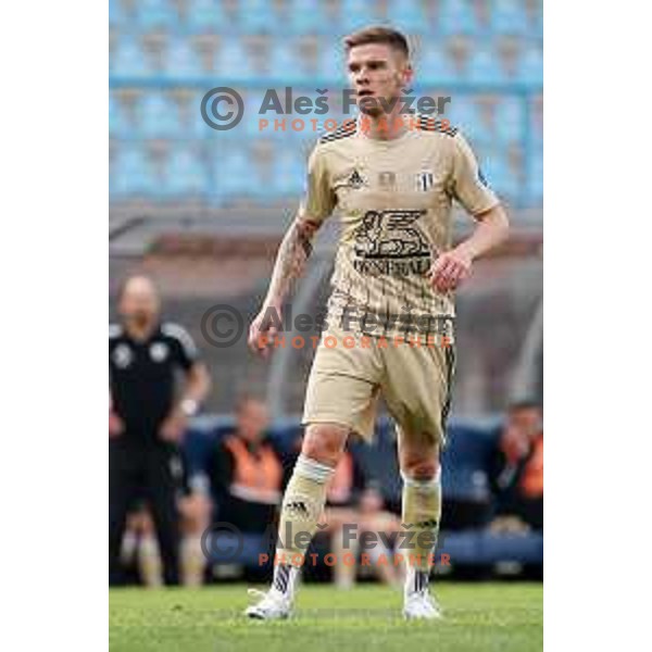 Luka Bobicanec in action during Prva Liga Telekom Slovenije 2020-2021 football match between Gorica and Mura in Nova Gorica on April 30, 2021
