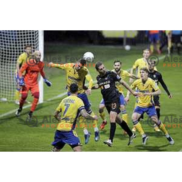 Luka Zinko in action during Prva Liga Telekom Slovenije 2020-2021 football match between Koper and Bravo in Koper, Slovenia on May 1, 2021