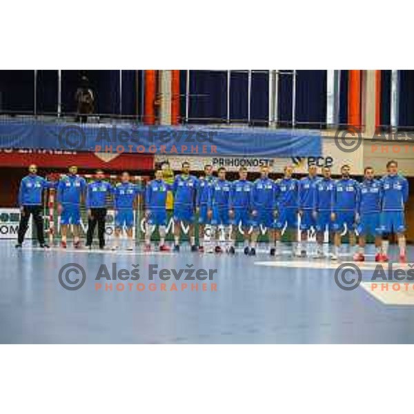 in action during Euro Handball 2022 Qualifyer handball match between Slovenia and Turkey in Celje on May 2, 2021