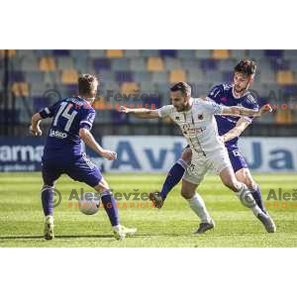 in action during Prva liga Telekom Slovenije football match between Maribor and Tabor Sezana in Ljudski vrt, Maribor, Slovenija on May 4, 2021