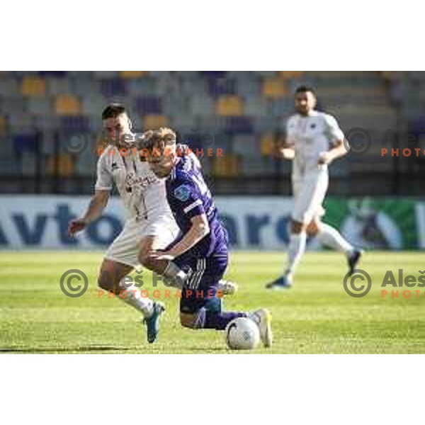 Vid Koderman in action during Prva liga Telekom Slovenije football match between Maribor and Tabor Sezana in Ljudski vrt, Maribor, Slovenija on May 4, 2021