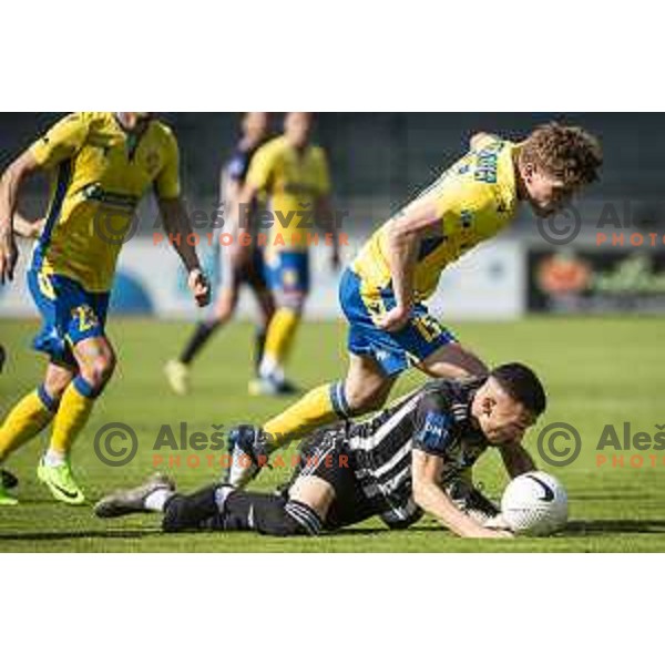 Stanisa Mandic in action during Prva liga Telekom Slovenije football match between Mura and Koper in Fazanerija, Murska Sobota, Slovenia on May 5, 2021