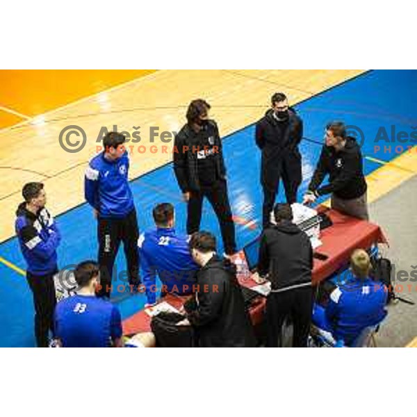 Sinisa Markota, head coach of Maribor Branik during cancelled 1.NLB handball match between Maribor Branik and Gorenje Velenje in Dvorana Tabor, Maribor, Slovenia on May 7, 2021