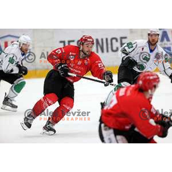 during fourth game of the Final of Slovenian Championship ice-hockey match between SIJ Acroni Jesenice and SZ Olimpija in Jesenice, Slovenia on May 7, 2021