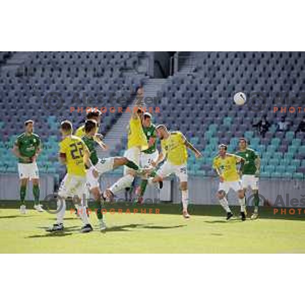 Of Olimpija in action during Prva Liga Telekom Slovenije 2020-2021 football match between Olimpija and Maribor in SRC Stozice, Ljubljana, Slovenia on May 9, 2021