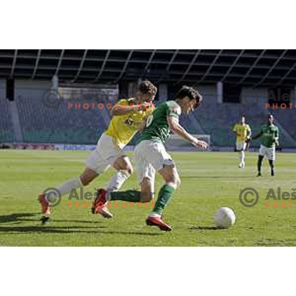 Of Olimpija in action during Prva Liga Telekom Slovenije 2020-2021 football match between Olimpija and Maribor in SRC Stozice, Ljubljana, Slovenia on May 9, 2021