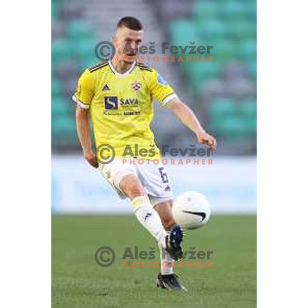 Aleks Pihler in action during Prva Liga Telekom Slovenije 2020-2021 football match between Olimpija and Maribor in SRC Stozice, Ljubljana, Slovenia on May 9, 2021