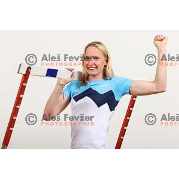 Agata Zupin, member of Slovenia Olympic team for Tokyo 2020 Summer Olympic Games during photo shooting in Ljubljana, Slovenia on May 11, 2021